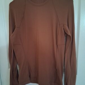 lululemon athletica  Brown Crewneck Top